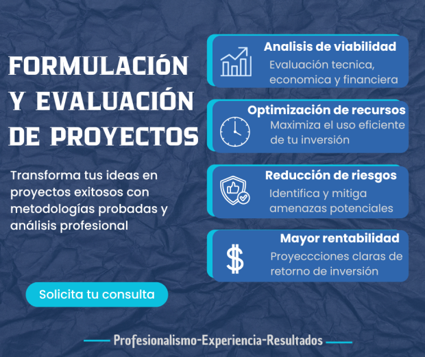FORMULACION Y EVALUACIÓN DE PROYECTOS